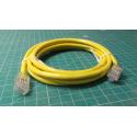 Cat 5e Patch Cable, Yellow, 1.7m