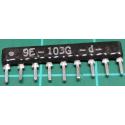 10K Resistor Array, 9 Pins, Resistors Bussed