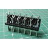 6 x Male Faston header, 6.3mm, PCB Mount, 250V, Pitch: 7.62mm