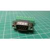D-SUB (CANON) 9pin straight connector with terminal block