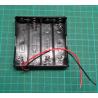 Battery holder 4x 18650