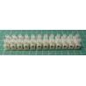Terminal Block, 12way, for 2.5mm2, 10mm PITCH, 24A, NYLON