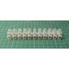 Terminal Block, 11way, for 6mm2 wire, 12mm PITCH, 41AMP, NYLON