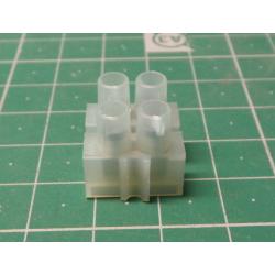 Terminal Block, 2way, for2.3mm2 wire, 10mm PITCH, 24A, NYLON