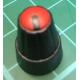 Knob, for 6mm knurled shaft, Red, Style 1