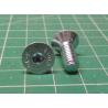 Screw, M6x16, Countersunk head, Hex