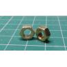 Nut, M5, 8mm, Brass