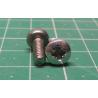 Screw, M4x10, Pan head, Pozi, Stainless Steel