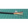 6 Core, 24AWG, 0.22mm2, Foil Screen + Drain Wire, 7/0.2 cores, Druck 192-004, Vented Cable, per meter