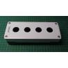 ABS Box, Teknic, 4 holes, Base : Black, Lid: White, 4005G11, 128-000-210