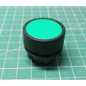 Teknic, Push Button, Plastic flush, Green, P2AF3, 103-001-089