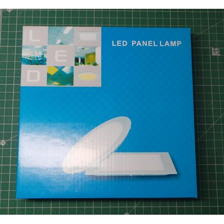 Recessed LED light 12W, 170mm, white, 230V / 12W, recessed