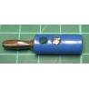 Banana Connector, 4mm, Blue