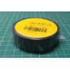 Insulating tape, 19mm x 20mm, Black