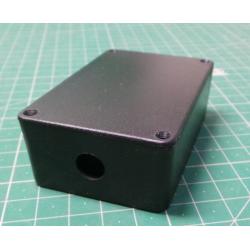 Box, Black 7.5cm x 5cm x 2.5cm, Drilled