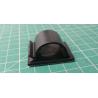 Cable Clip, Self Adhesive, Plastic, Black