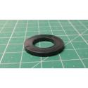 Black Nylon Flat Washer, Ins. Dia. 13mm, Out. Dia. 24mm, Thick. 2.5mm