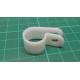 211-60039 - Fastener, P Clip, Screw Mount Cable Clamp, Nylon 6.6 (Polyamide 6.6), Natural, 10 mm