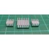 Self Adhesive Heatsink set 2 off 9x9x5mm and 1 off 14x14x6mm, set of 3 pcs