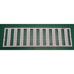WMB marking card, as card, MARKED, F5 (10x), not stretchable, Vertical marking, snap-on type, white