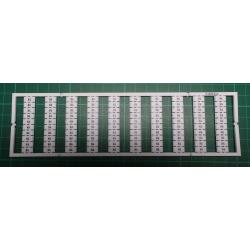 WMB marking card, as card, MARKED, K4 (10x), not stretchable, Vertical marking, snap-on type, white