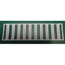 WMB marking card, as card, MARKED, K5 (10x), not stretchable, Vertical marking, snap-on type, white