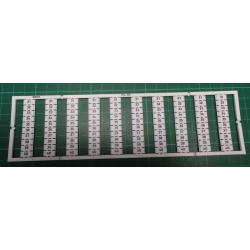 WMB marking card, as card, MARKED, 31 ... 40 (10x), not stretchable, Vertical marking, snap-on type, white