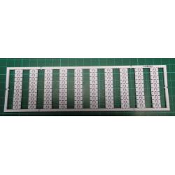 WMB marking card, as card, MARKED, F3 (10x), not stretchable, Vertical marking, snap-on type, white