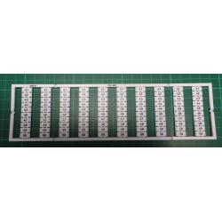 WMB marking card, as card, MARKED, 41 ... 50 (10x), not stretchable, Vertical marking, snap-on type, white