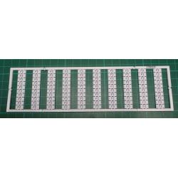 WMB marking card, as card, MARKED, F2 (10x), not stretchable, Vertical marking, snap-on type, white