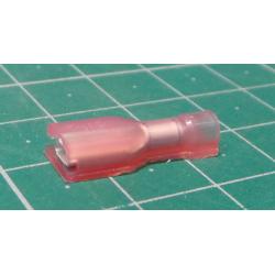 Spade connector female, 2.8mm, RED