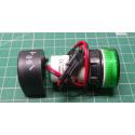 Voltmeter + Ammeter 60-500V AC + 0-100A AC Green, AD101-22VAM