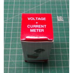 Voltmeter, ammeter AD101-22VAM panel MP 60-500VAC + 0-100AAC red