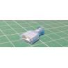 6.3mm Spade Connector, Female, Blue