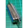 D Type, 25 Pin, Female, Solder Bucket