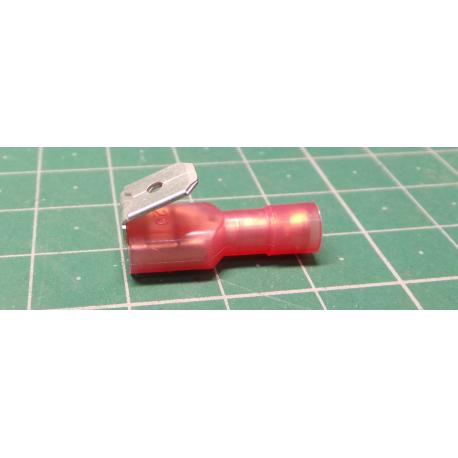 Spade Piggy back connector red