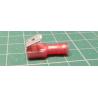 6.3mm Spade Piggy back connector, Red