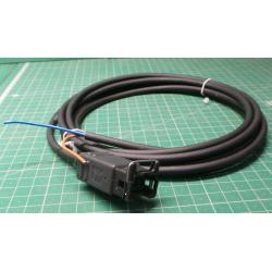 Junion timer valve straight LED cable PUR 2x0.75 black 3M