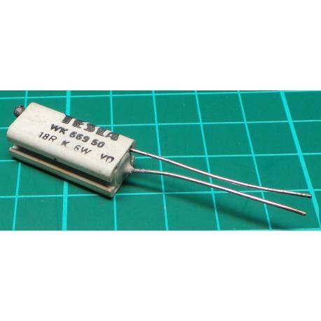 Resistor, 18R, 5%, 6W