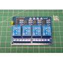 Relay Module, 4x, 12V Coils, with Optocouplers