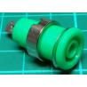 Banana Socket, 4mm, Green