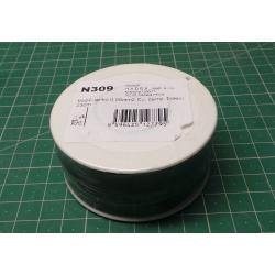 30AWG, 1x0.05mm2, Solid Wire Wrap Wire, Black, 230m Reel