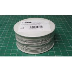 Wire-cable 0,05mm2 Cu, white, package 230m