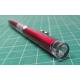3 in 1 Red Laser Pointer + Ballpoint Pen + LED Flashlight Black Lamp 13.5cm, RED