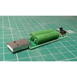 Zátěžový rezistor pro odběr 1A nebo 2A a USB