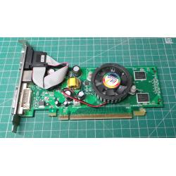 USED, PCI-Express, GeForce 7300LE, 256MB, Connectors:- VGA, S-Video, DVI