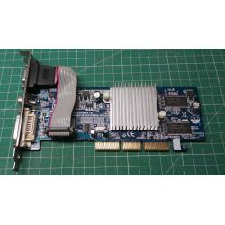 USED, AGP, Radeon 9250, 128MB, Connectors:- VGA, Composite, DVI