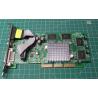 USED, AGP, CGA-7364TVD, Probably a Radeon 7500XT? 64MB?, Connectors:- VGA, Composite, DVI