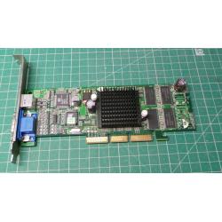 USED, AGP, GeForce4 MX400, 64MB DDR, Connectors:- TV Out, VGA