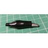Crocodile clip, insulated, 35mm, black